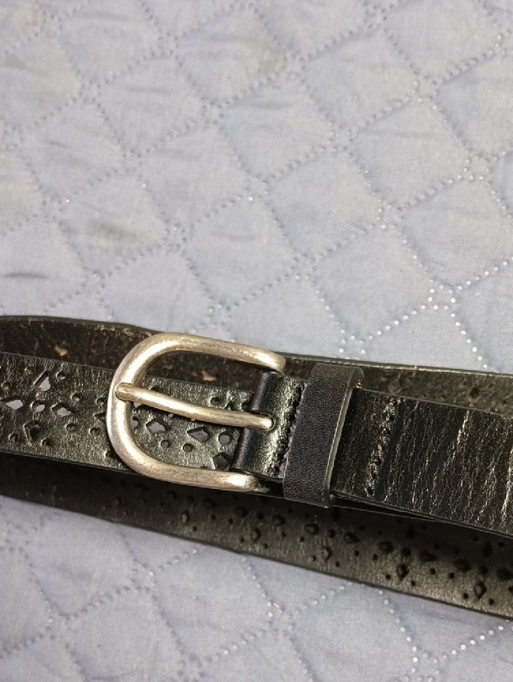 Genuine Leather Black Belt Size XL